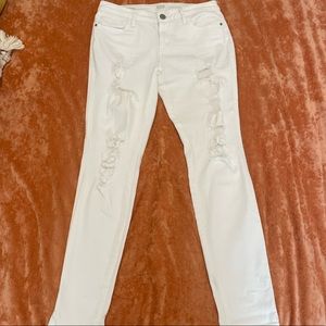 Ana white ripped skinny jeans